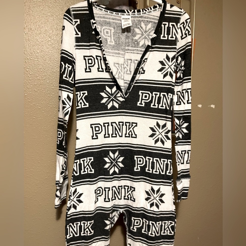 PINK Christmas onesie